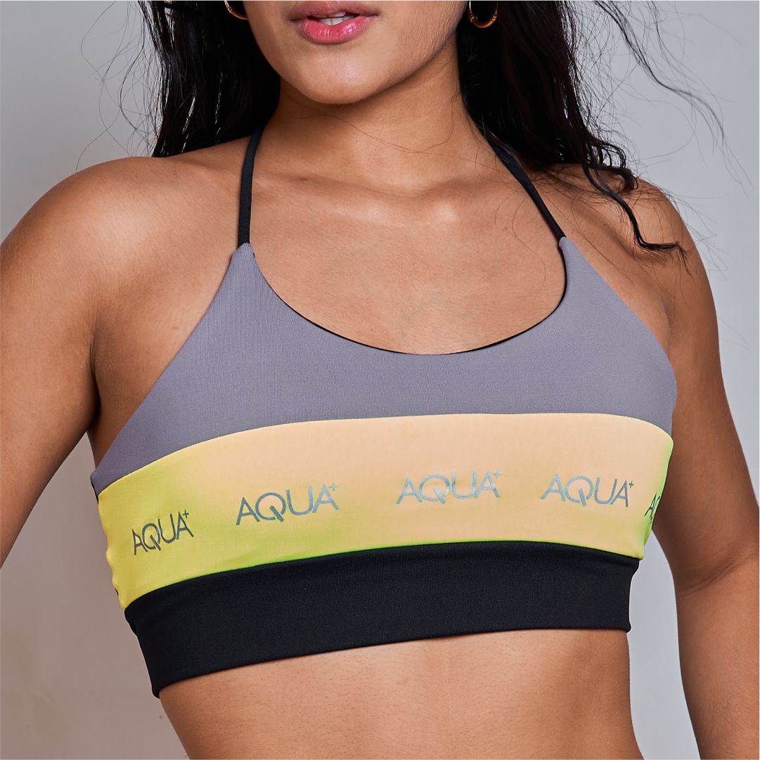 Top Básico Tricolor Gris