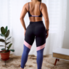 Leggin Tricolor Negro Durazno Azul - Imagen 3