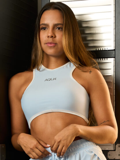 Top Esqueleto Azul Cielo