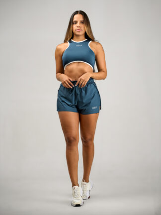 Pantaloneta Running Azul Petrolero