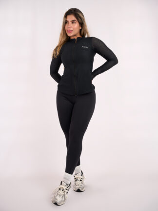 Chaqueta Mangas Malla Negro