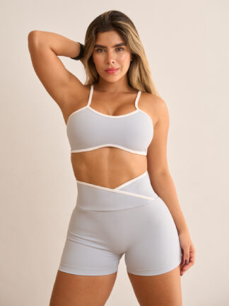 Short Pretina Cruzada Azul Cielo