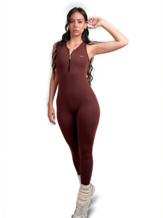 Enterizo Zipper Origen 672 Largo Moca